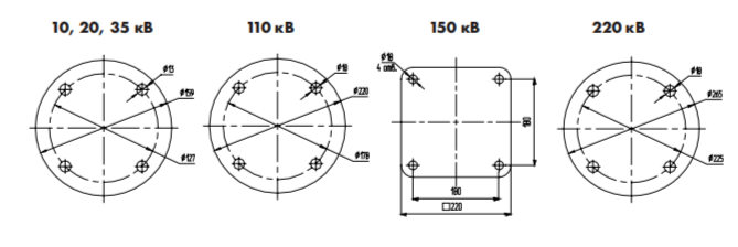 Полимерные шинные опоры для гибкой ошиновки подстанций ШОП под два удерживаемых провода